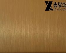 Yx8802 緞紋黃銅金彩色不銹鋼